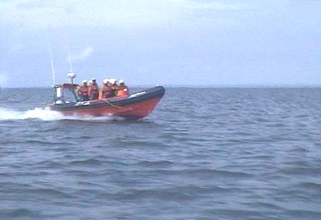 Ardboe Lifeboat at speed