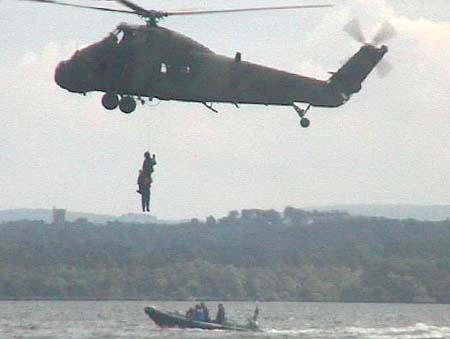 Kinnego and Ardboe lifeboats joint exercise with Coastguard and RAF